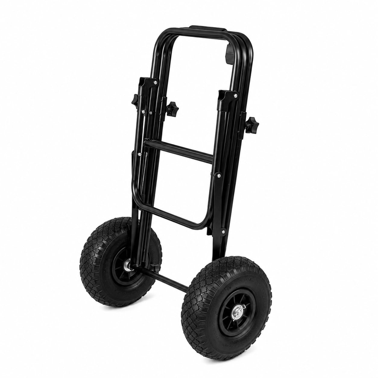 X2 Transportwagen für Angler - Klappbarer Bollerwagen - 100 x 40 x 31 cm - Ausziehbarer Griff - Luftreifen - Angelwagen für Angelausrüstung - Strandwagen - Campingwagen