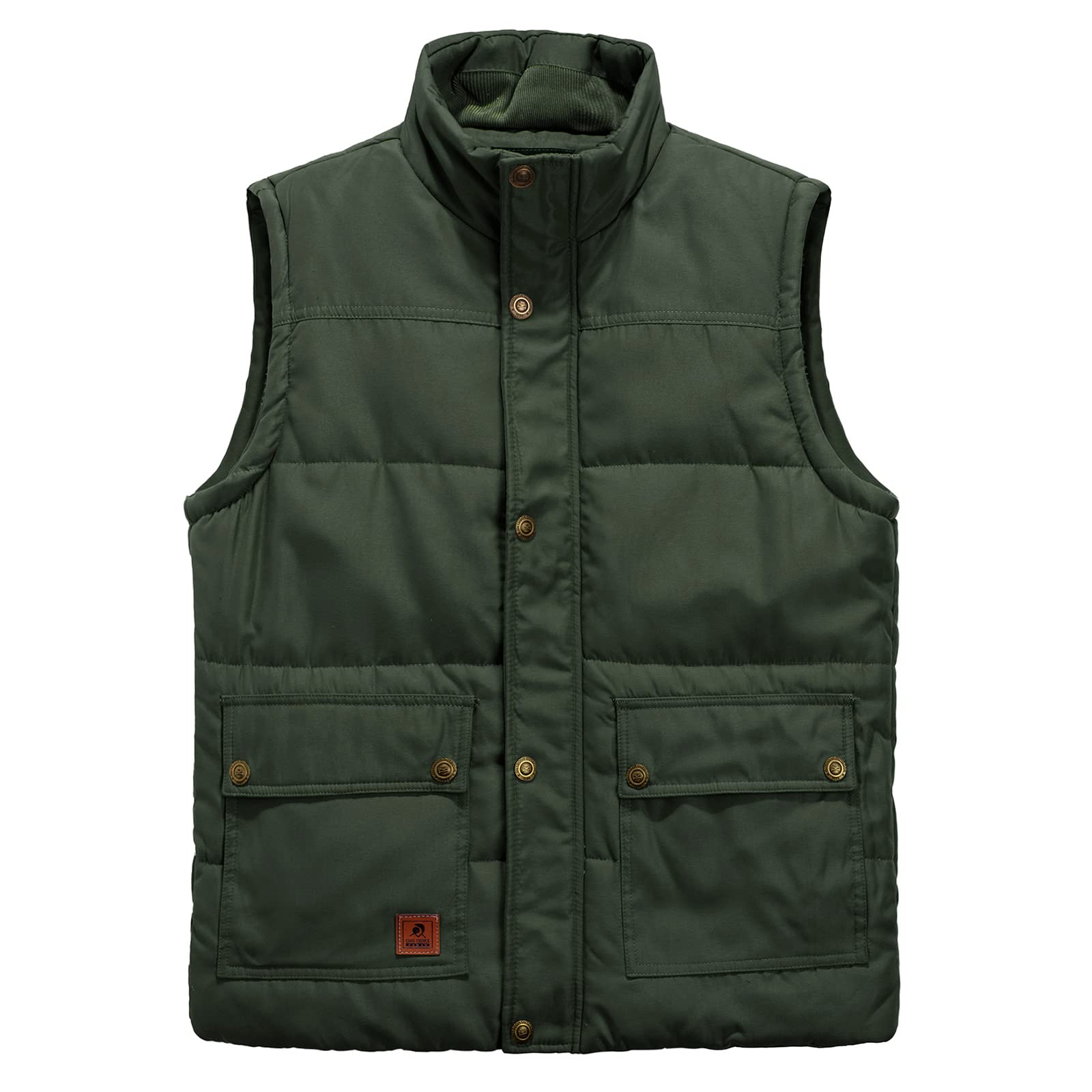Gilet in Pile da Uomo Trapuntato Giacca con Cerniera e Tasche Multiple Gilet invernale più caldo antivento all'aperto Leggera Senza Maniche Felpa Bodywarmers Cappotto