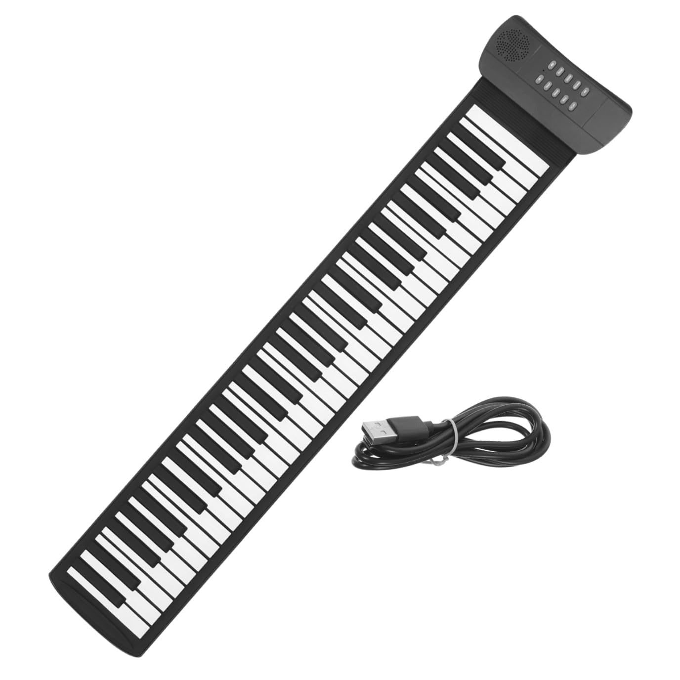 IMIKEYA Pianofortegresso Mp3 Tasti Elettronico e Silicone a 61 Portatile Leggero Pieghevole Pedaliera Sustain per Ragazzo Ragazza Principianti Casa