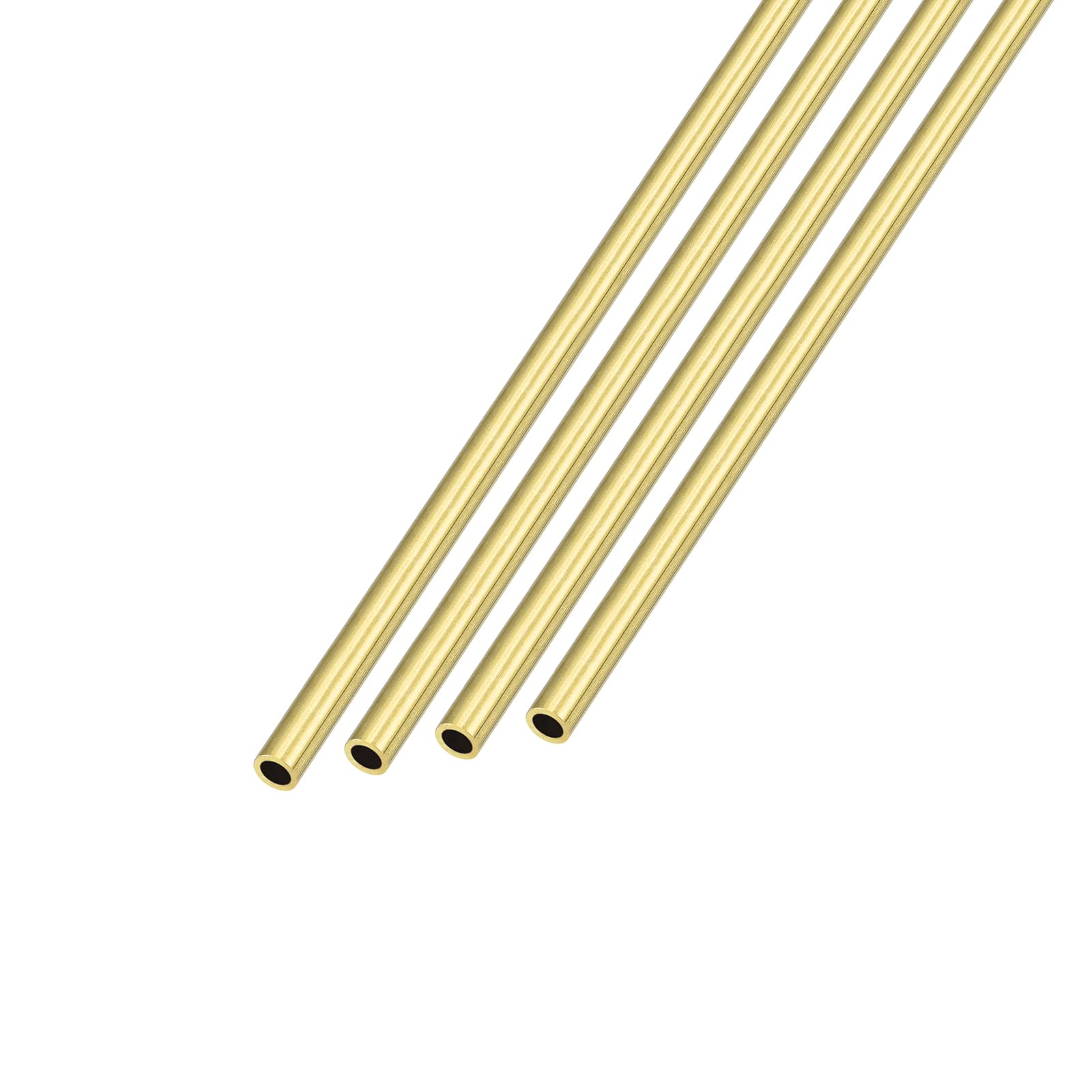 METALLIXITY Tube Laiton 3mm OD X 0.5mm Paroi X 300mm - Lot De 4 - Bricolage Et Ameublement