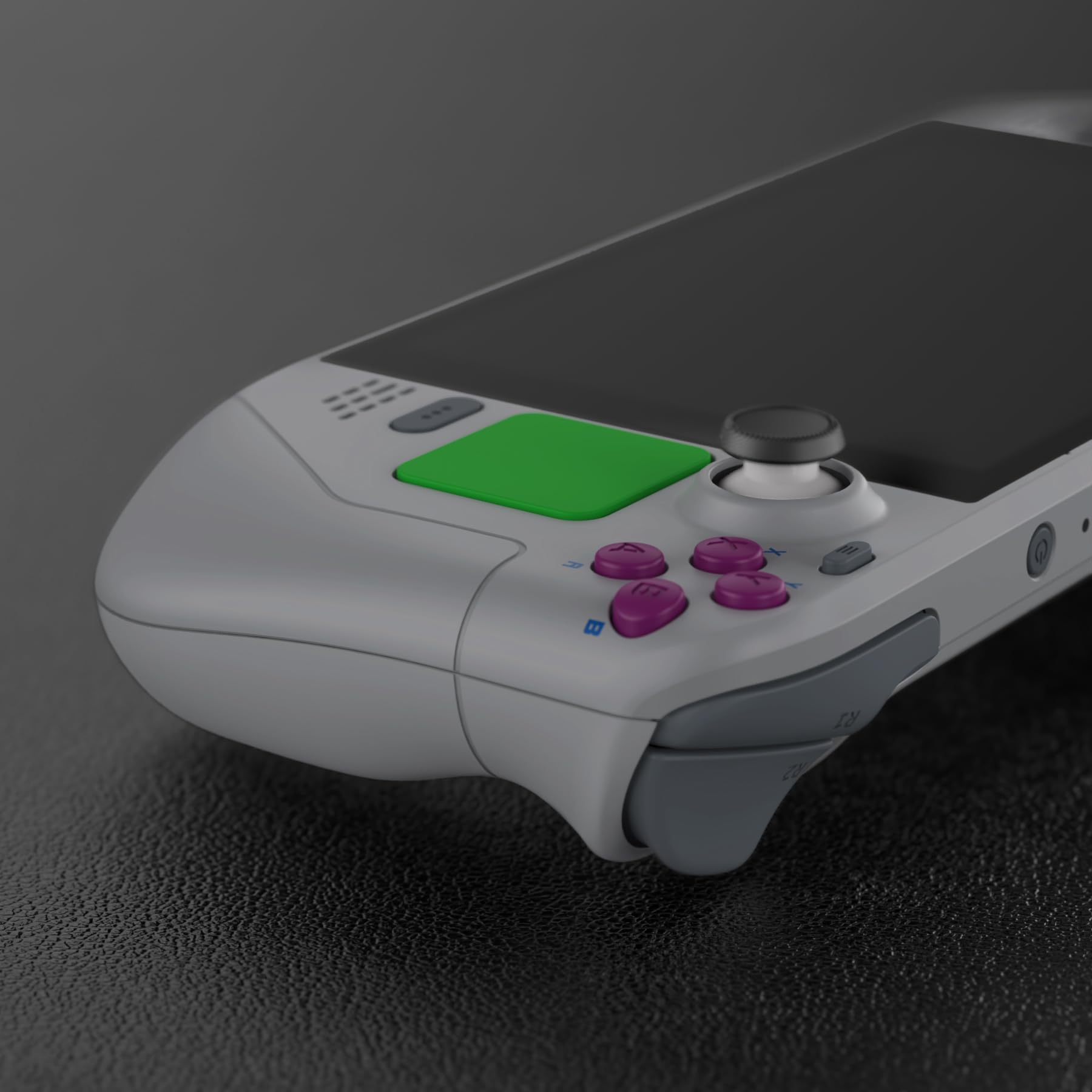 eXtremeRate Cover Tasti Kit per Steam Deck LCD,Custodia Frontale Posteriore Pulsanti Shell DIY Ricambio per Steam Deck LCD,Senza Console-Stile Classic 1989 GB DMG-01