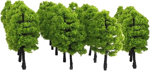 20 piezas 1:100 modelos de árboles artificiales, mini modelo, luz de planta en miniatura, decoración de paisajes, modelo de construcción, artesanía