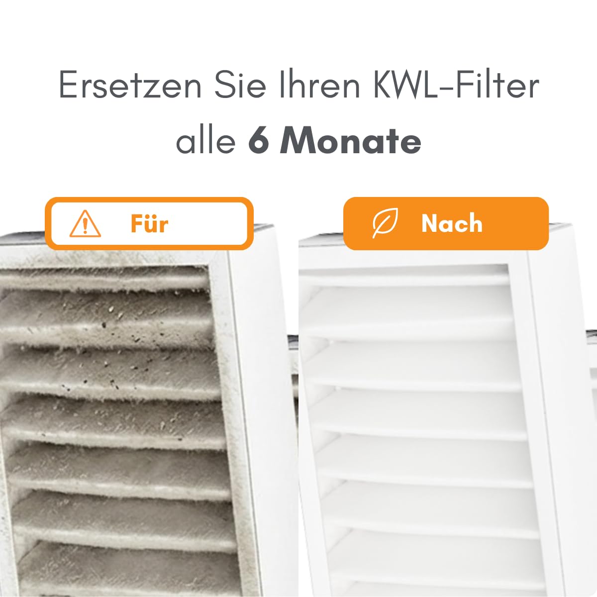 KWL Luftfilter für Pluggit Avent P310 | 1 Filterset | Filterset G4 | 2x Paneelefilter Karton 159x412x46 mm. G4 | APFG4-310