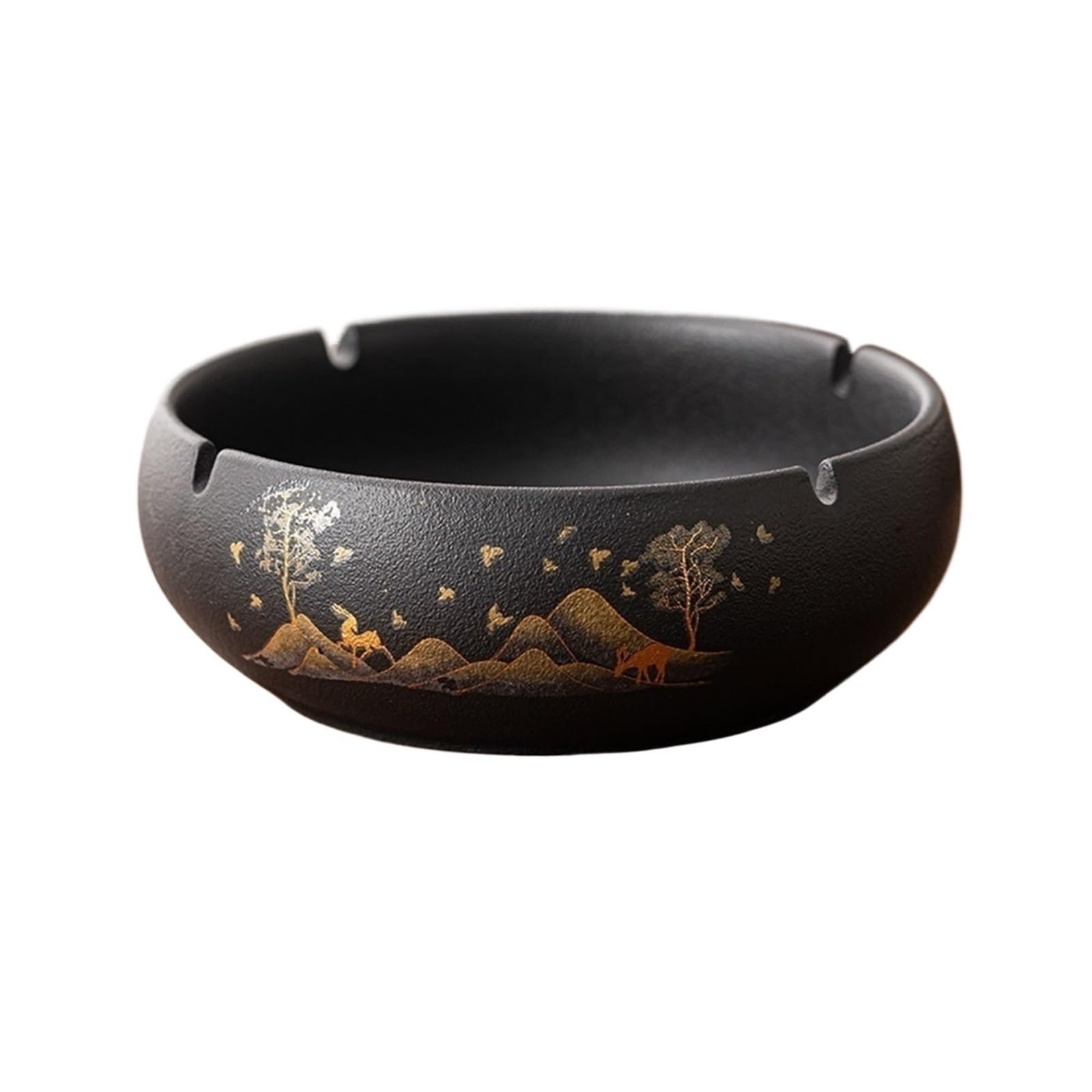 Cigarettes Ashtrays Ceramic Ashtray for Office Desktop Decoration Smoking Cup(Medium)