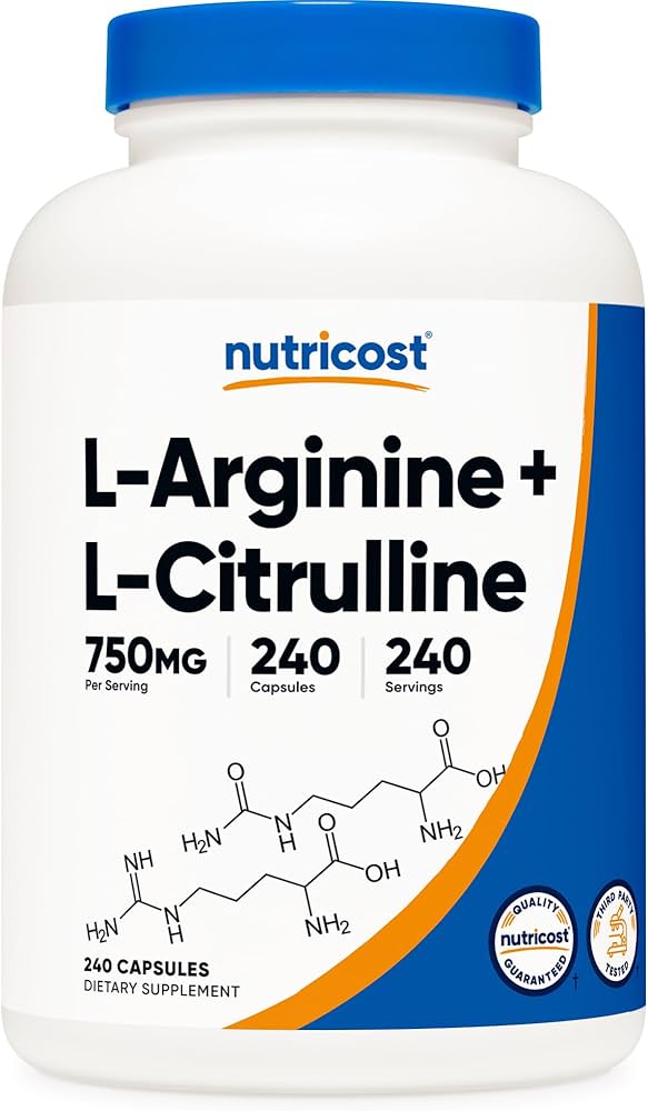 Amazon.com: Nutricost L-Arginine L-Citrulline Complex 750mg