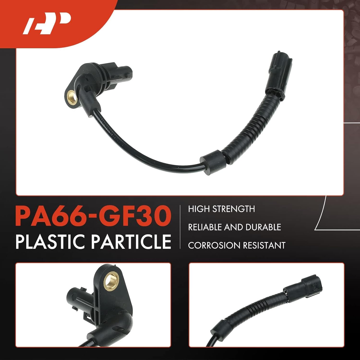 A-Premium ABS Wheel Speed Sensor Compatible with Hyundai Models - Genesis 2014-2016 - Rear Driver and Passenger Side, 2-PC Set, Replace# 59930-B1050, 59910-B1050