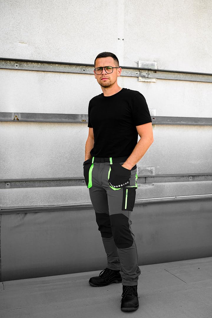 NEO TOOLS Arbeitshosen Cargohose Herren Baumwolle Outdoorhose Männer | Arbeitshosen Multifunktion Lange Bundhose, Für die Arbeit Herren-Arbeitshose lang, XS-3XL