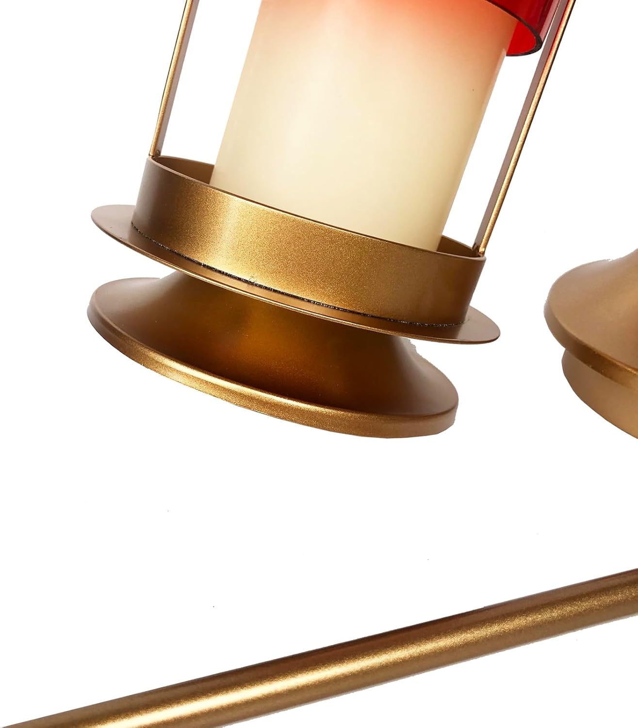 Beautiful Candle Lamp Memorial Lantern Eternal Lights for Graves for Easter Grave Decorations for Cemetery with Cross Lights and Garden Stakes