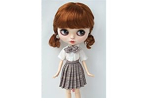 JD571 Blythes Smart Doll Wig: Exquisite Ponytail Perfection for 10-11inch Girls