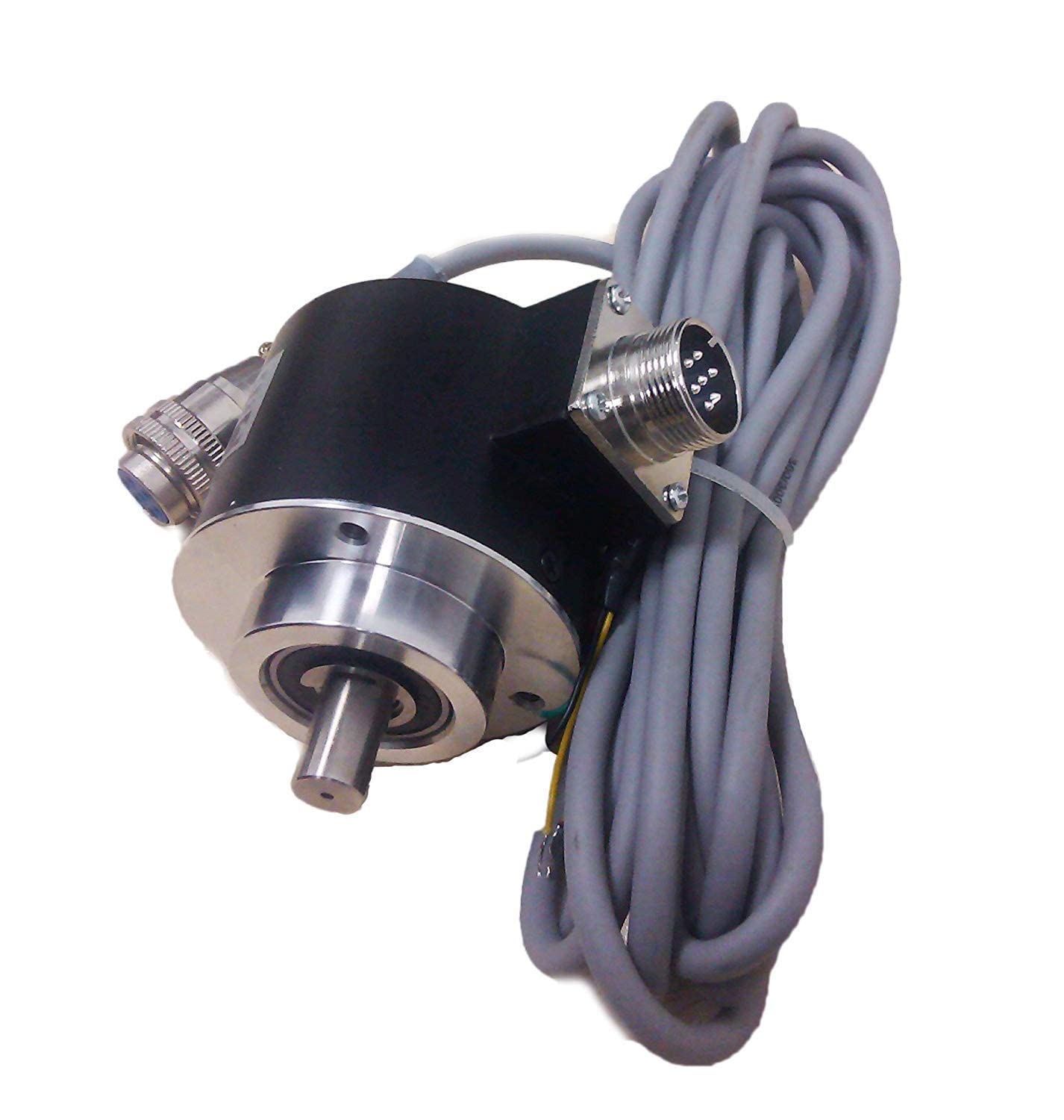 58mm Outer Diameter 10mm Optical Incremental Rotary Encoder 200ppr 5V line Driver with Socket