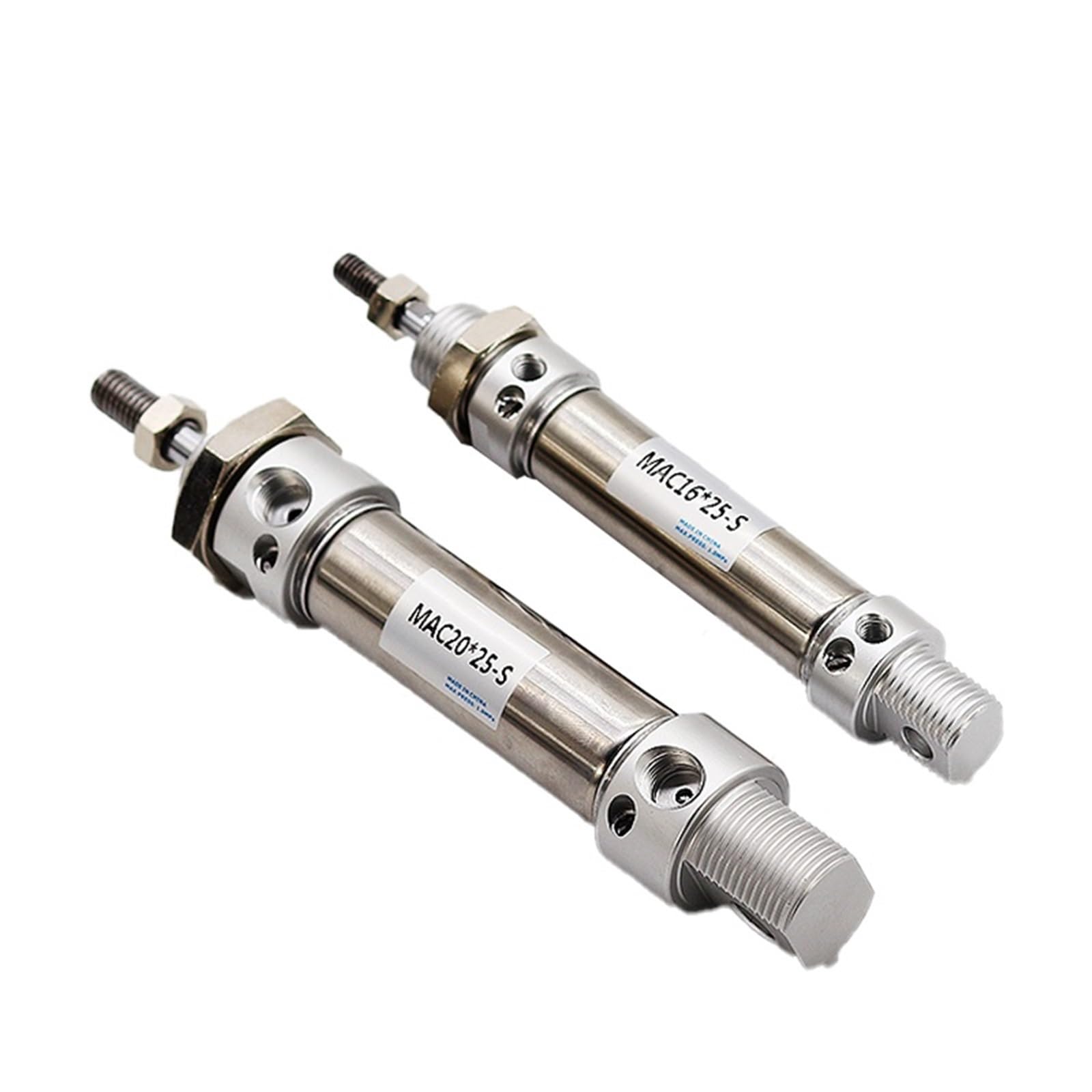 Mini cylindre pneumatique MA32 en acier inoxydable double action haute précision