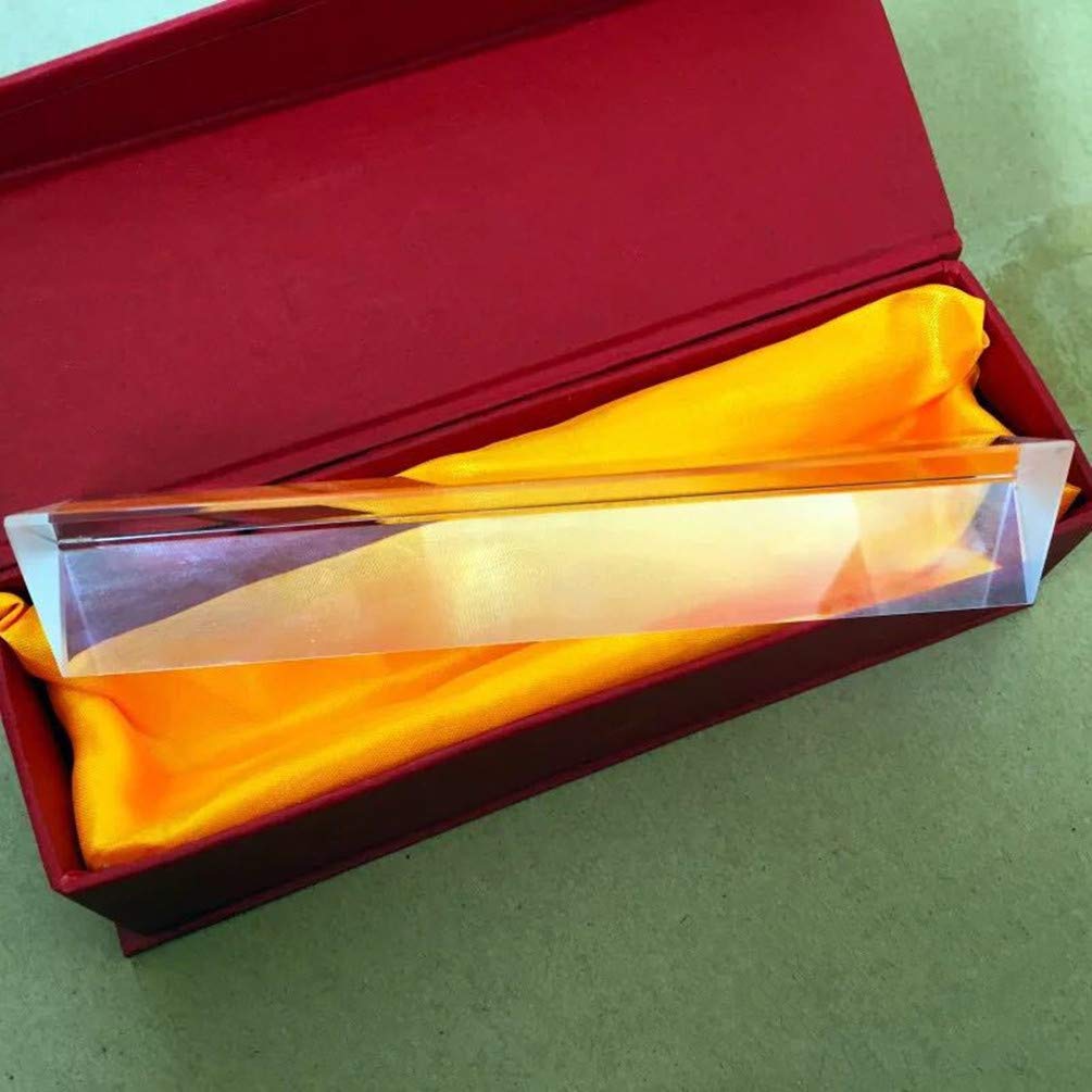 Prisme Triangulaire En Cristal Optique – Décomposition De La Lumière, Outil Pour Enseignement Physique, Photo, Arc-en-ciel, 3 Tailles