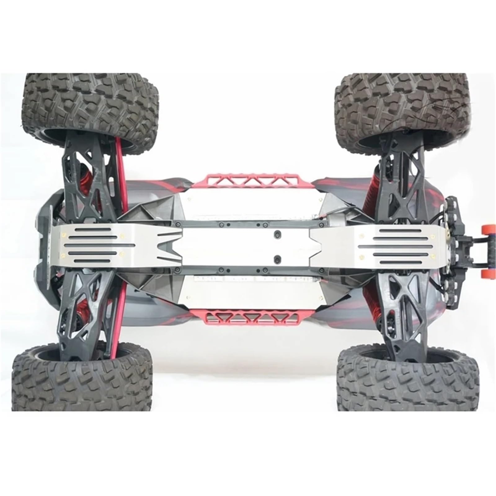 para Traxxas para X-MAXX XMAXX 1/5 5 Uds Protector De Placa Deslizamiento Chasis Delantero Y Trasero Acero Inoxidable Piezas Mejora Coche RC Camión RC Reemplazar Accesorios