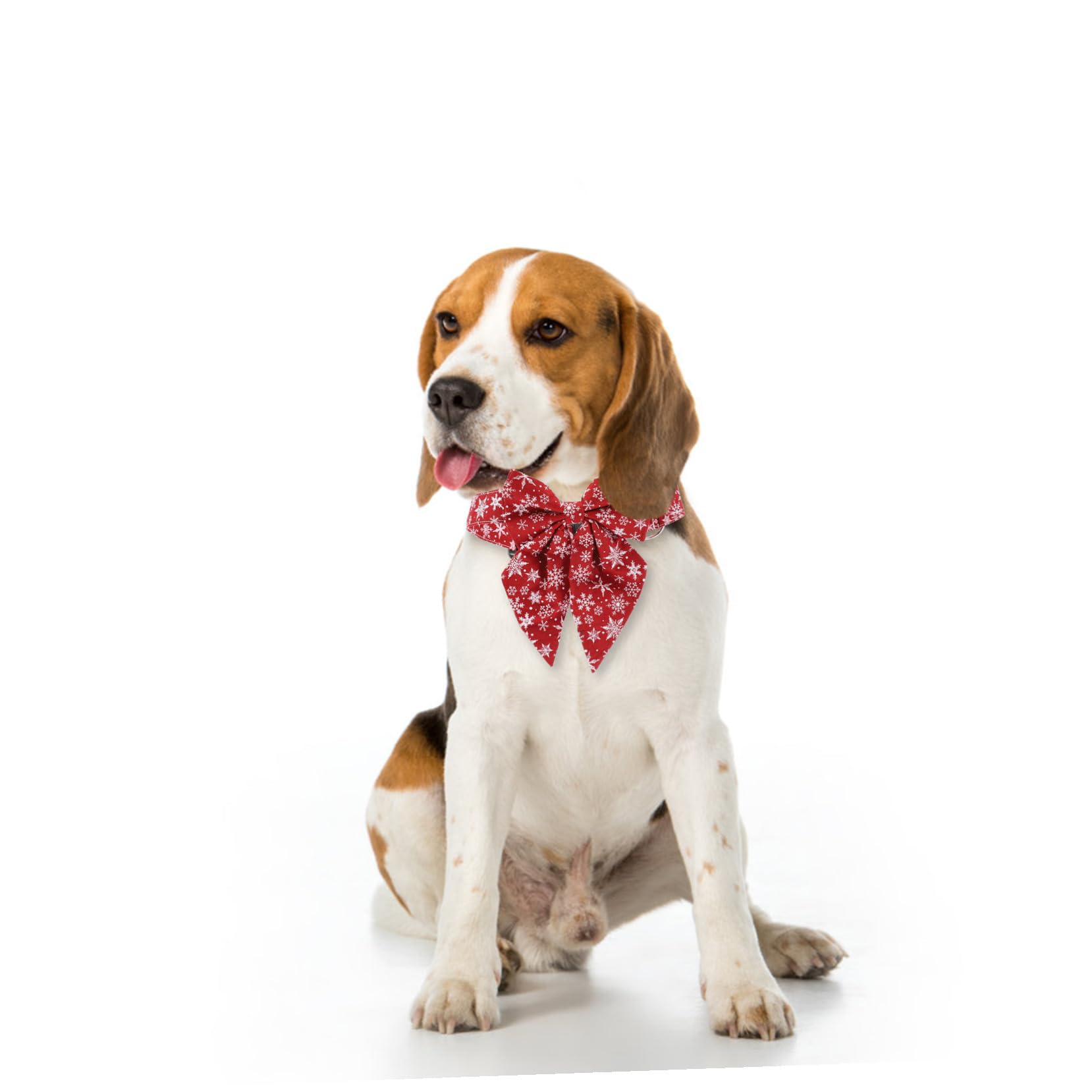 GANAZONO Collier de Noël pour Animaux avec Nœud Ajustable Collier pour Chat et Chien Accessoire Festif Réutilisable et Confortable pour Fêtes et Photos