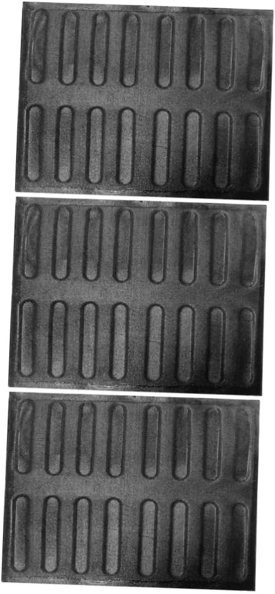 3pcs Multi-functional Pan Nonstick Baking Mold for Homemade Bread Cavity Design for Hot Dog Breathable Daily Baking Use