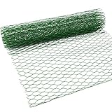 SATINIOR 2 Sheets Chicken Wire Mesh Floral Galvanized Hexagonal Metal Chicken Wire Fence Chicken...