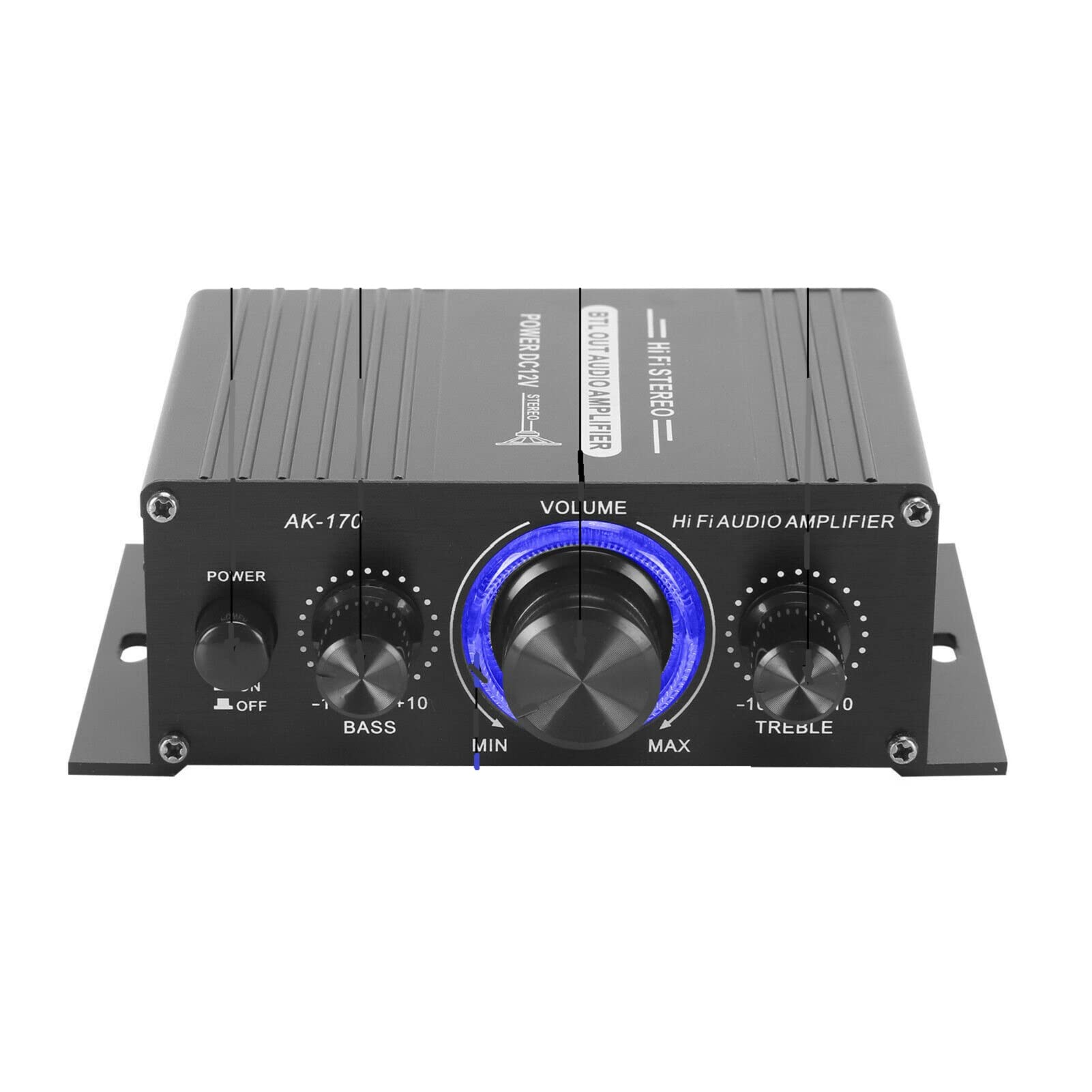 Buy Queiting Mini Power Amplifier Power Digital Amplifier AK170 HIFI