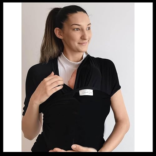 Hannah Grace Baby Wrap Carrier- Black