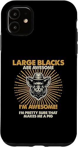 Miniatura 10 de iPhone 12 mini Pig Dad Mom Awesome - Farmer Breeder Large Blacks Case