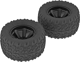 ARRMA 1/10 Copperhead MT Front/Rear 2.2/3.0 Pre-Mounted Tires, 12mm Hex, Black (2), ARAC9611