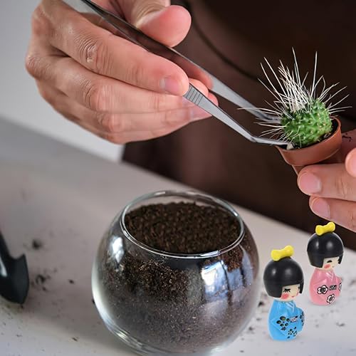 Miniatura 3 de Didiseaon 6 piezas de miniaturas japonesas Kimono Muñecas Ornamento Mini Adorno de Resina para el Hogar Restaurante Dormitorio Decoración de