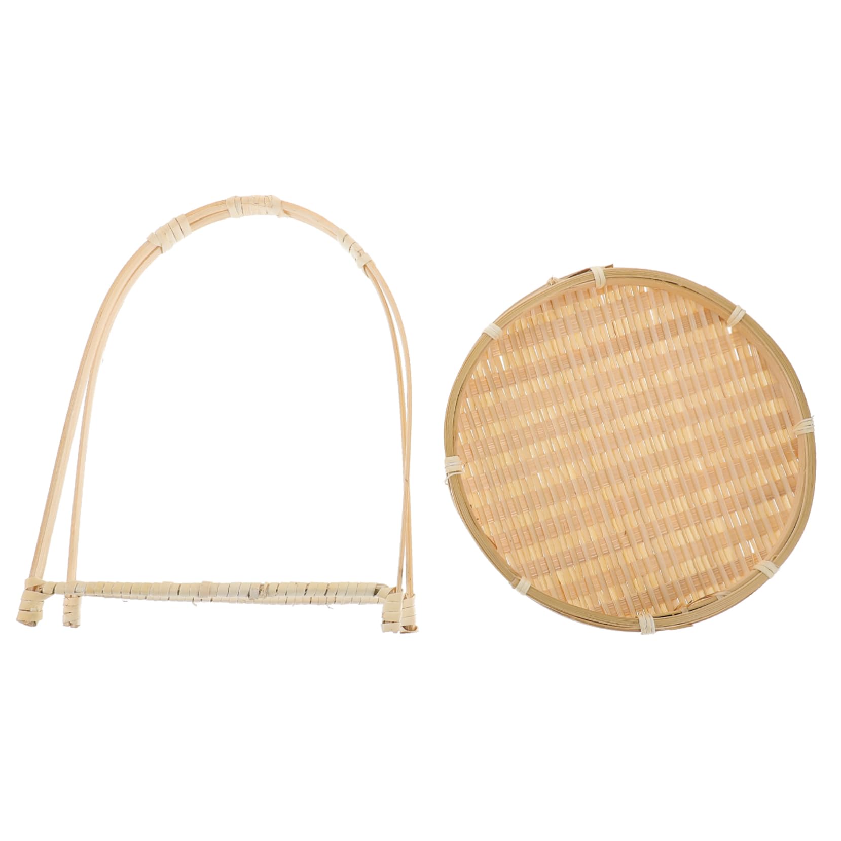 GLEAVI Multi Use Woven Basket for Serving Snacks Desserts Fruits Stylish Decorative Tray with Handle for Home Decor Gatherings