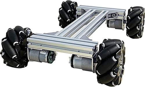 Mecanum Wheel - Kit de aprendizaje con control remoto para Arduino Raspberry Pie Microbit con motor codificador de CC, Steam AGV ROS AI Move