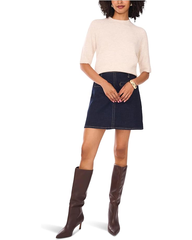 Vince Camuto Short Sleeve Raglan Mock Neck - #3 of 3