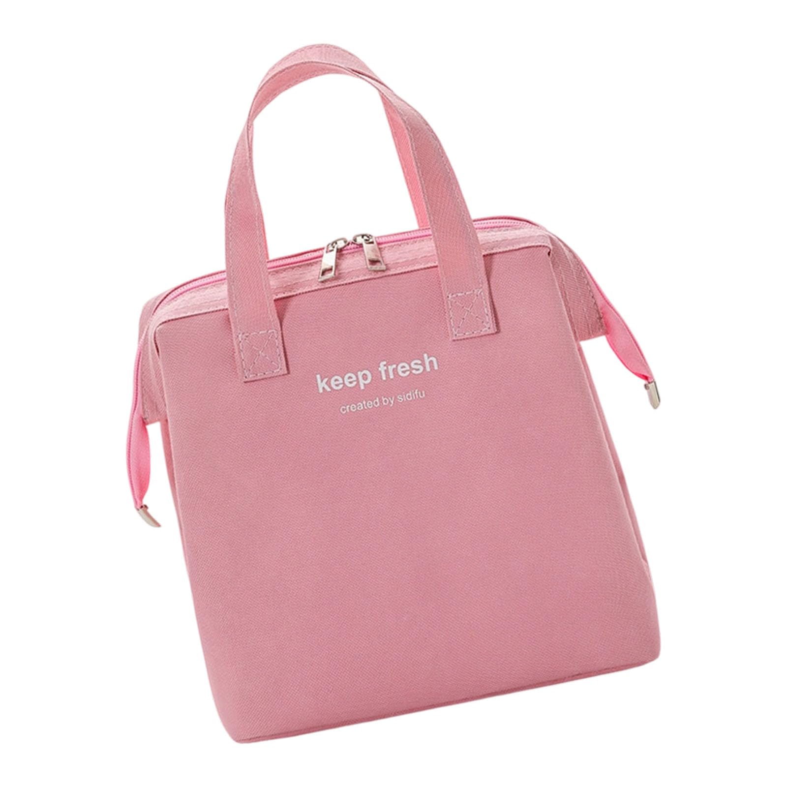 Kalttoy Insulated Lunch Bag with Leakproof Lining Bright Pastel Color Sturdy Thermal Food Bag for Students Pastel Insulated Lunch