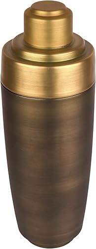 Miniatura 4 de Antique Gold Stainless Steel Cocktail Shaker and Bar Equipment | Antique Gold Cocktail Shaker 25 Ounce Capacity