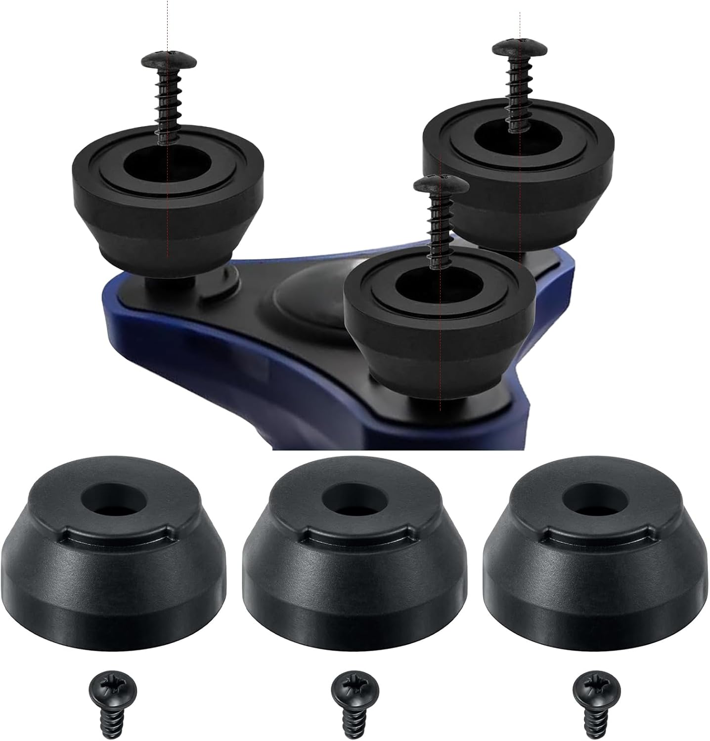 Replacement Screw-in Rubber Cane Tips Feet Suitable for Hurrycane Freedom Edition Walking Sticks, Cane Foot Rubber with Anti Slip and Wear Resistance Design, Easy to Use Replacement Screw-in Rubber Cane Tips Feet Suitable for Hurrycane Freedom Edition Walking Sticks, Cane Foot Rubber with Anti Slip and Wear Resistance Design, Easy to Use