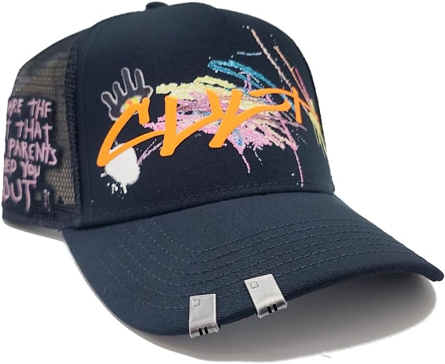 Cult of Individuality New Graffiti Trucker Black Era Snapback Hat - Image 4