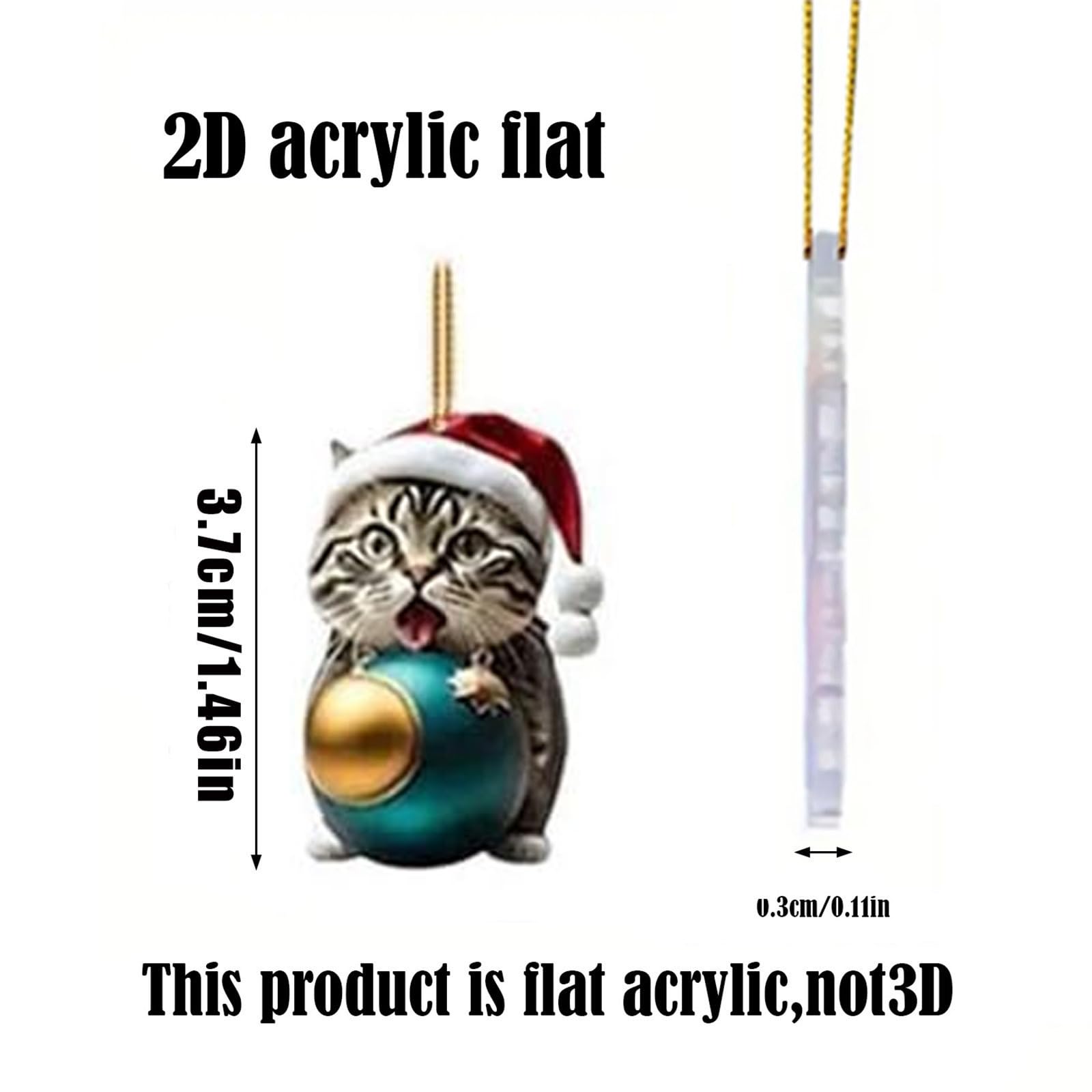 AYNKH 2024 Christmas Holiday Advent Calendar, Funny Animal Advent Calendar, 2D Ornament Advent Calendar - Image 2