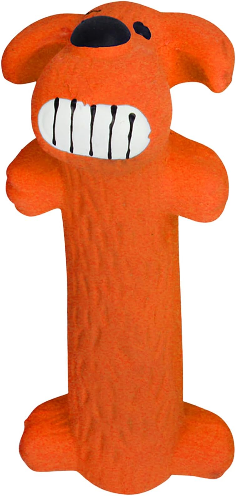Original Loofa Latex Dog Toy - Squeaky Toy for All Dogs - Easy-to-Clean Squeaky Toys - Latex Dog Toys for Playing (1 Count, 6”, Random Color Surprise)