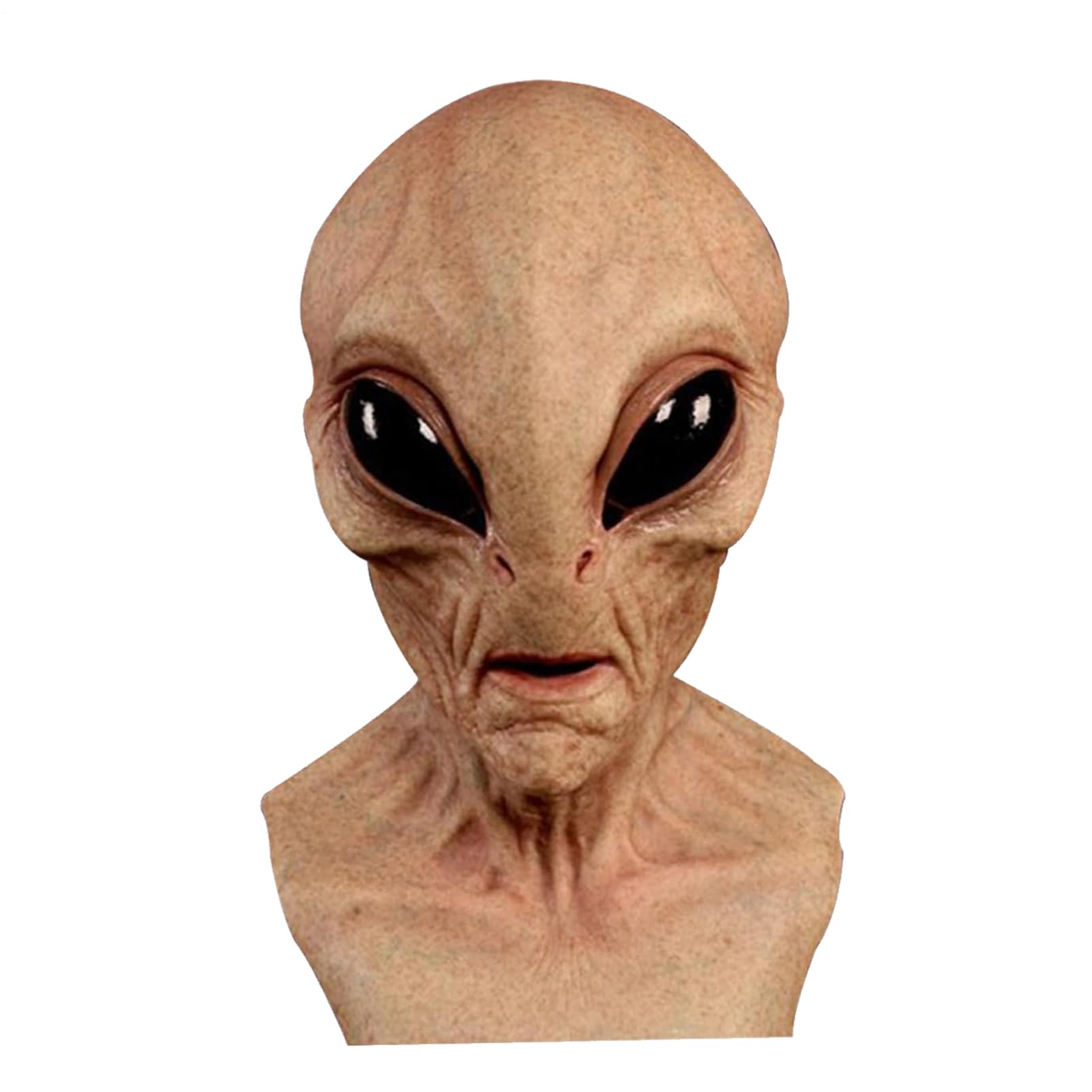 Halloween Alien Masque - Tapa De Cabeza De Miedo, Disfraz De Látex Espeluznante | Máscara Alienígena De Cabeza Completa Realista Para Halloween, Ala De Cosplay De Látex Transpirable, Aterrador Terror