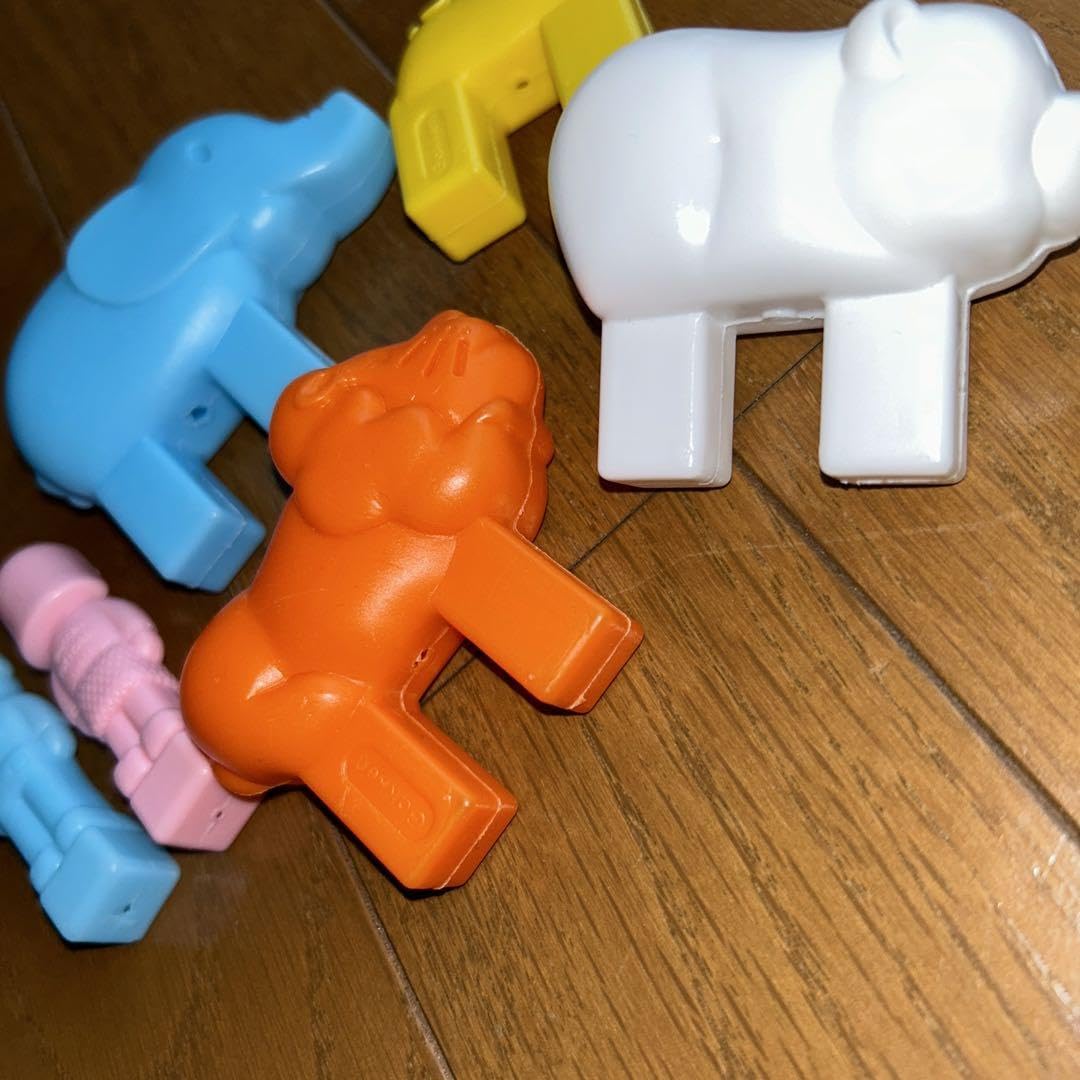 Amazon.co.jp: ニューブロック 動物 人 キリン ゾウ 白熊 : おもちゃ