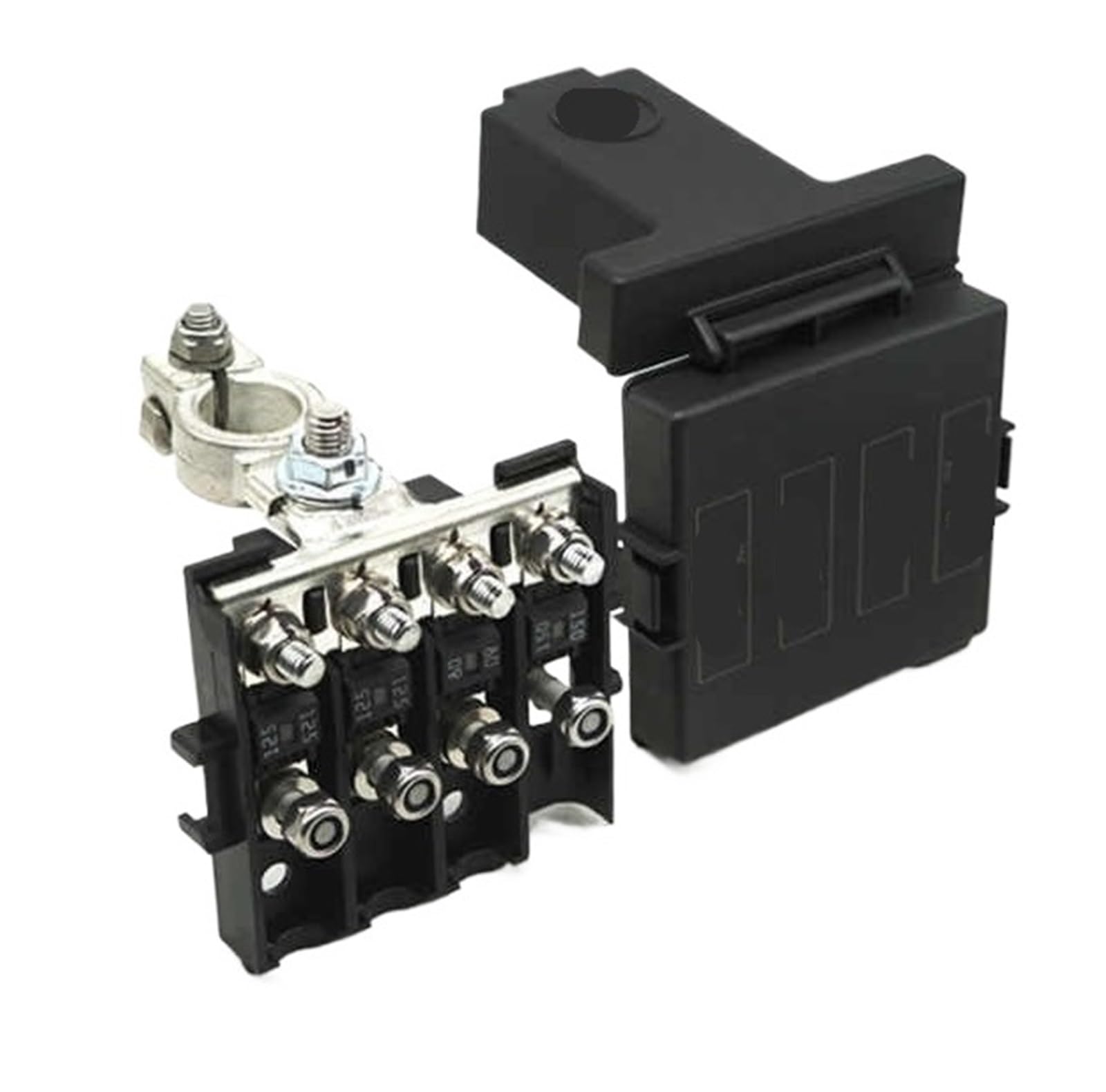 Support de la boîte à fusibles, Batterie de Voiture Automobile, 3 Voies/4 Voies, vis vers Le Bas, Bloc de Distribution d'énergie du véhicule, connecteur de bornes de Batterie(B)