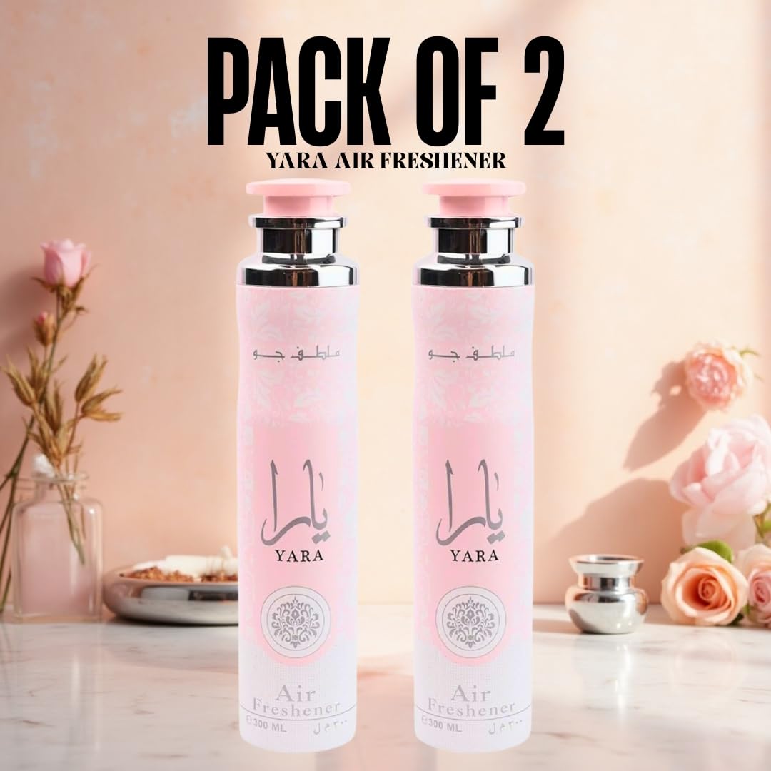 Paquete de 2 - Ambientador Yara, Rosa, 300 ml