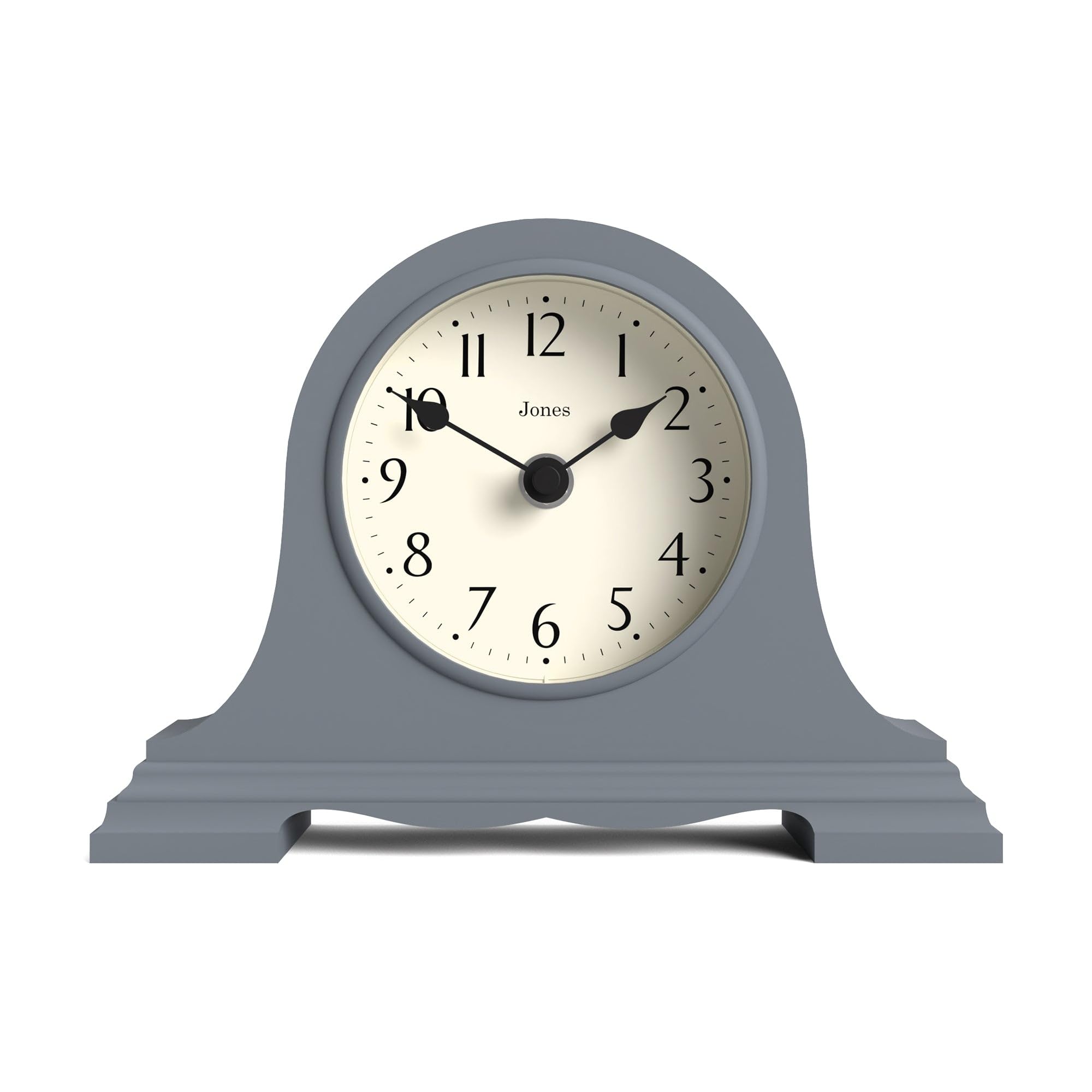 Jones Clocks® Speakeasy small mantel clock, French Navy, 15.5 x 22 x 6 cm / 6 x 8.5 x 2.5 in