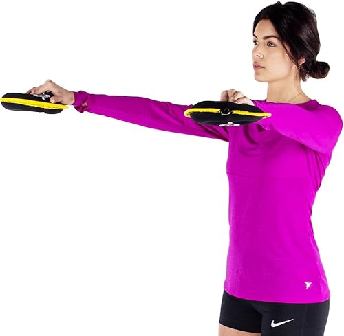 Miniatura 4 de Hyperwear SoftBell - Mancuernas ajustables individuales, placas de peso suaves para mano y 1 mango de fácil agarre para juego de mancuernas