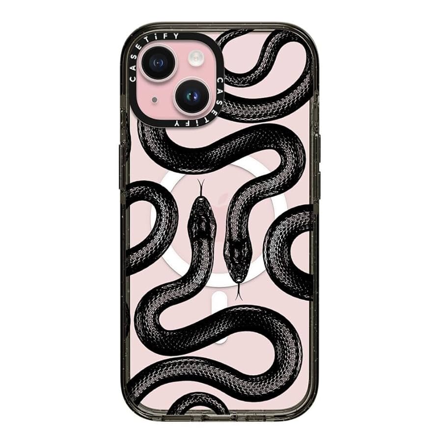 【ひまり】CASETiFY Black Kingsnake Amazon.com: CASETiFY Impact iPhone 15 Case [4X Military
