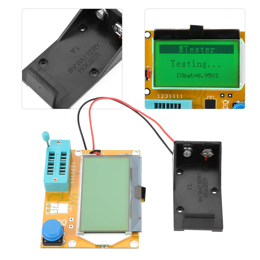 Buy Yunnyp LCD Graphical SiliconTransistor Tester Inductance