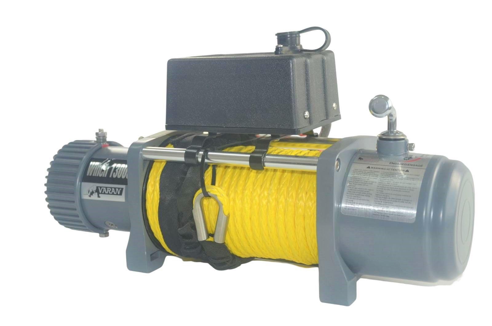Treuil électrique 12 V 5900 kg 4800 W Treuil avec corde synthétique Longueur 27 m Ø 9 mm