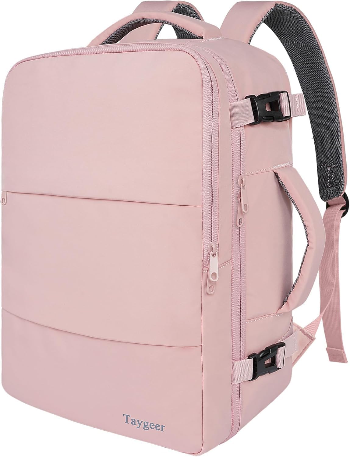 Taygeer Ryanair Handgepäck 40x30x20, Rucksack Handgepäck Flugzeug Rucksack | Handgepäck 24L für Flugzeug und Reisen, Rucksack 40x30x20 für Damen und Herren, Reiserucksack mit 15,6 Zoll, Hellrosa
