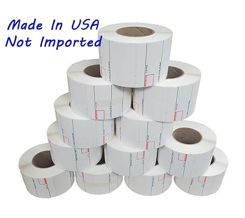 Miniatura 2 de Etiqueta de escala CAS 8020, etiqueta de escala de impresión 12 rollosfabricada en EE. UU. (8020)