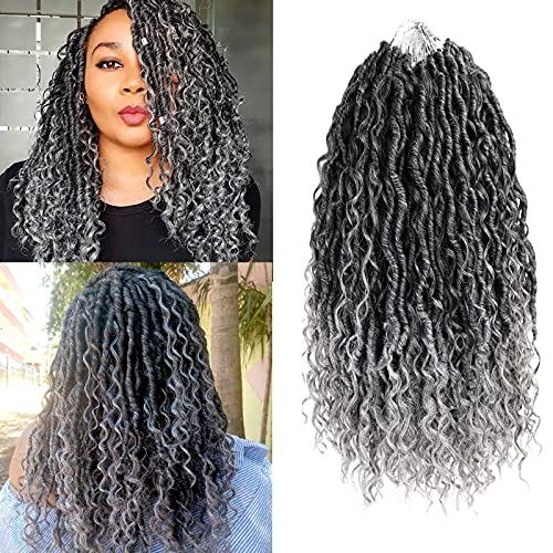Ahrencan Ombre Grey Boho Goddess Locs