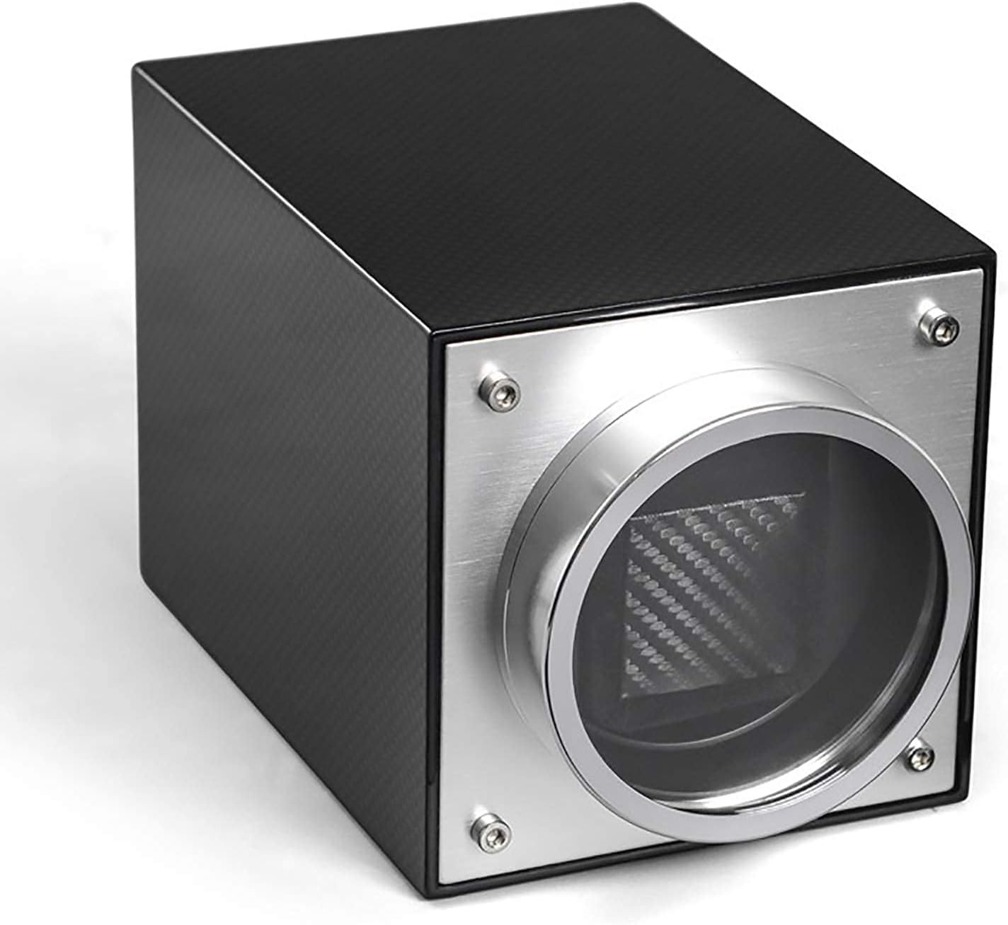 FENOKD Watch Winders Metal Single Watch Winder Automatic Mechanical Watch Shaker Watch Storage Display Box Home Silent Motor Ro