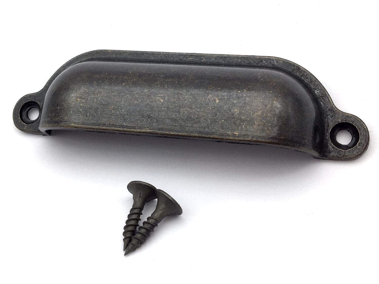 Poignées de coiffeuse Dark Antique Bronze 100mm au design authentique