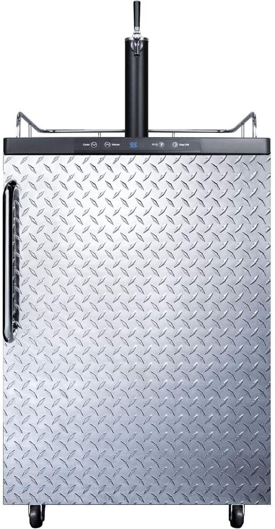 Summit SBC635MDPL - Dispensador de vino, plateado con placa de diamante