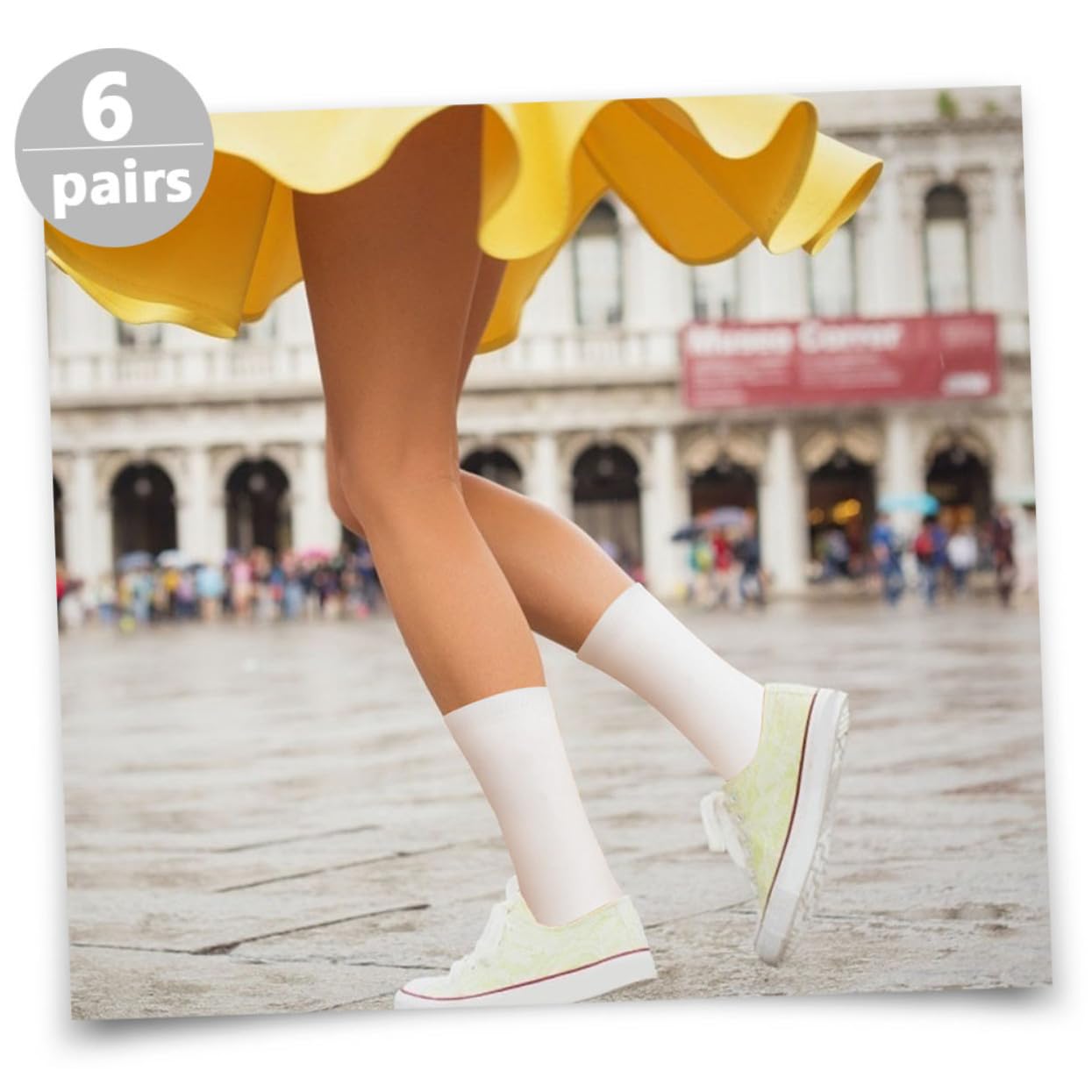Angoily 18 Paare Weiße Sublimationssocken Gerade Bedruckbare DIY Baumwollsocken Unisex Doppelseitig Bedruckbar zum Individuellen Gestalten und Verschenken